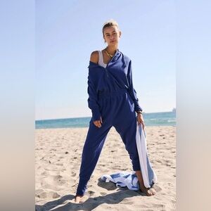 Free People Training Day Jumpsuit in Blue